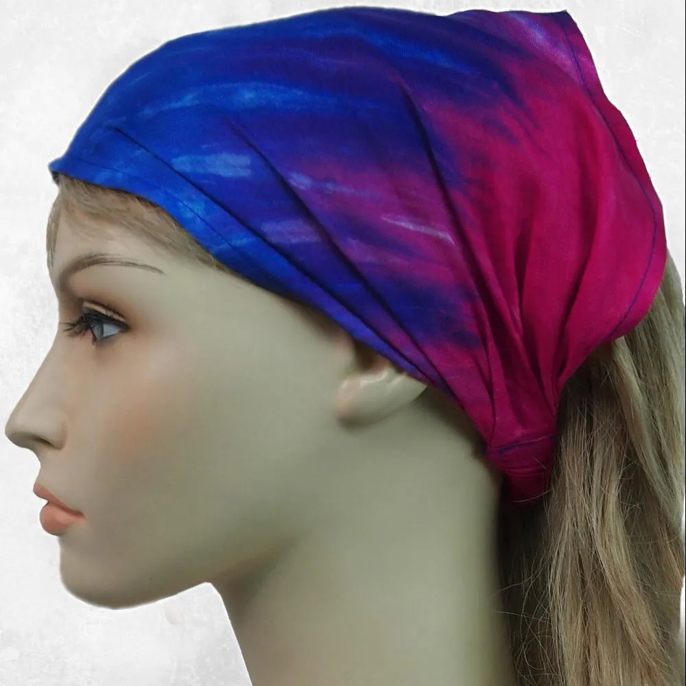 12 Nebula Tie-Dye Elastic Bandana-Headbands ($1.78 each)