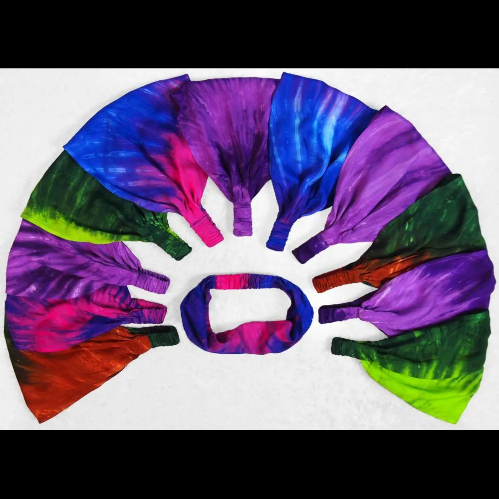 12 Nebula Tie-Dye Elastic Bandana-Headbands ($1.78 each)