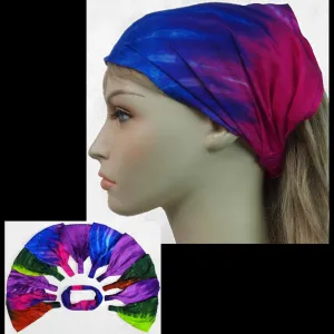 12 Nebula Tie-Dye Elastic Bandana-Headbands ($1.78 each)