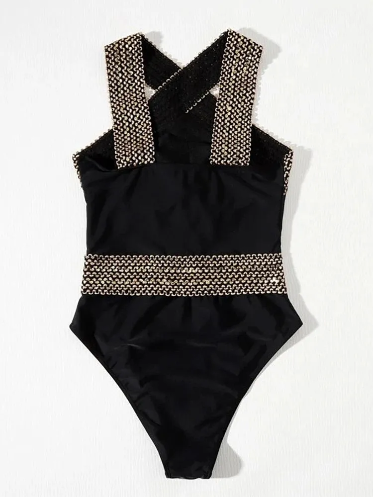 2022 Cut Out One Piece Swimsuit Women Push Up Swimming Suit Ashore Swim Shop