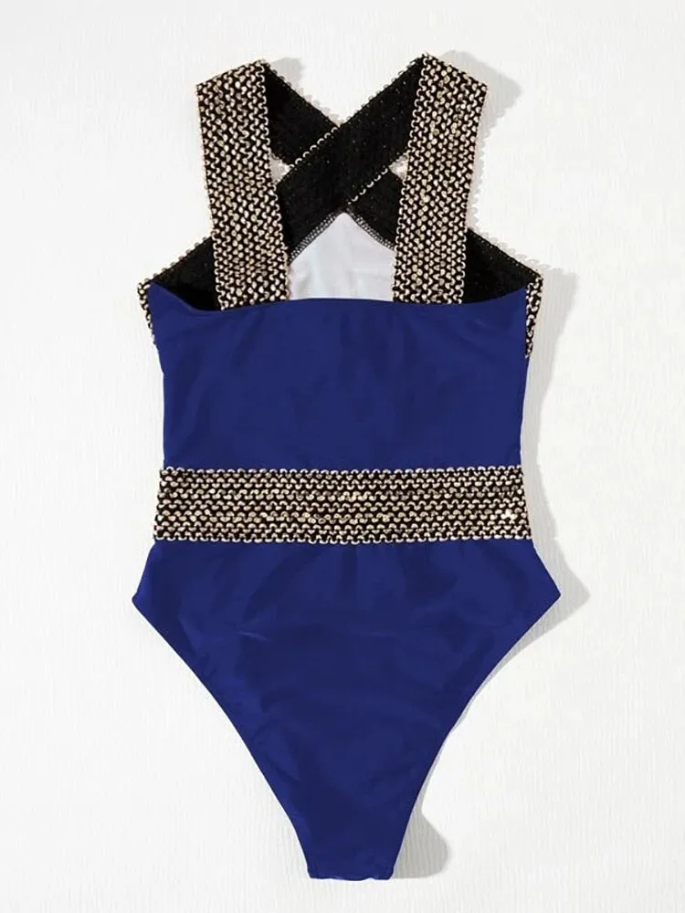 2022 Cut Out One Piece Swimsuit Women Push Up Swimming Suit Ashore Swim Shop