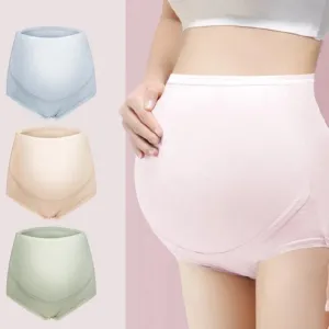 2pcs 100% Cotton Maternity Panties High Waist Pregnancy Briefs