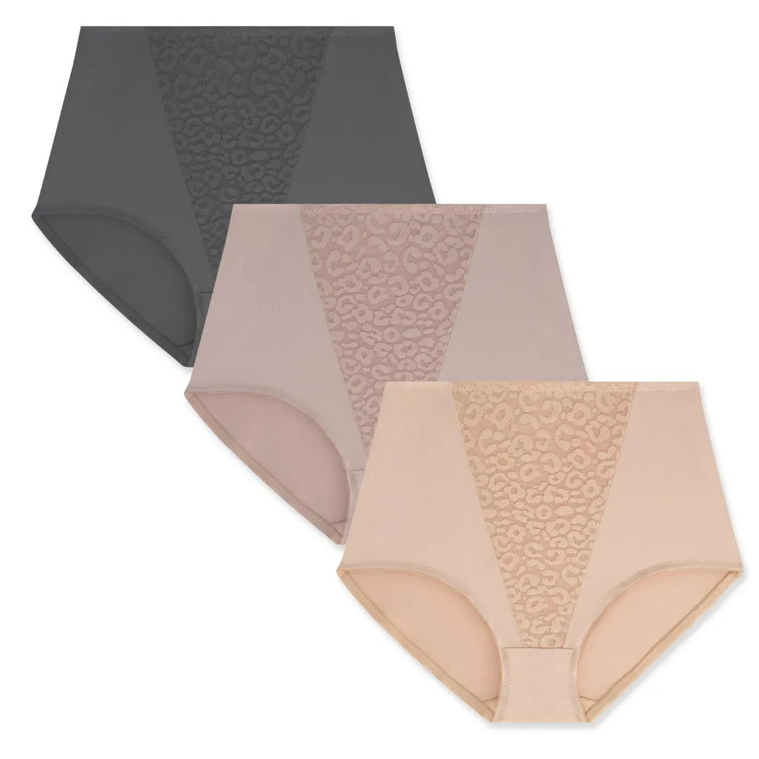 3 Pack Shaping Tri-Lace Briefs