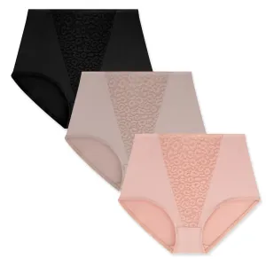 3 Pack Shaping Tri-Lace Briefs