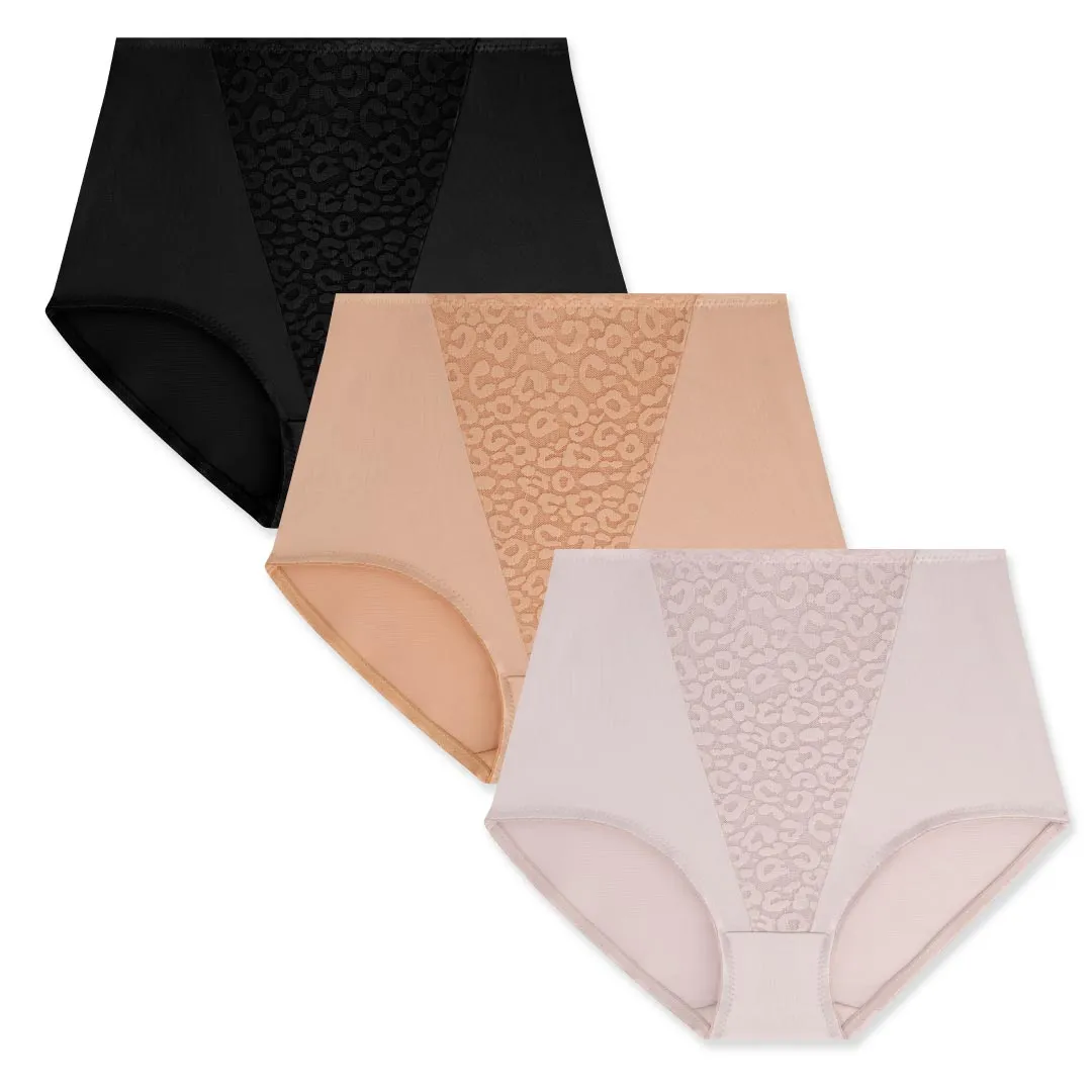 3 Pack Shaping Tri-Lace Briefs