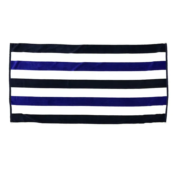 35 x 70 20 Lbs. Velour Cabana Stripe Towel (Q736211)