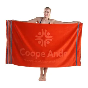 40 x 70 24 Lbs. Velour Siesta Stripe Hemmed Towel (Q236211)