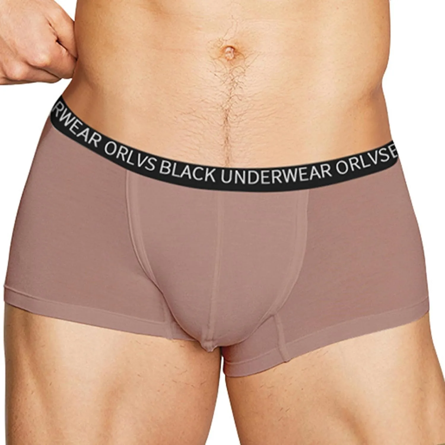 4Pcs Men's Ball Pouch Underwear Boxer Briefs Low Waist Jockstrap Bulge Enhancer Athletic Male Solid Color for Men