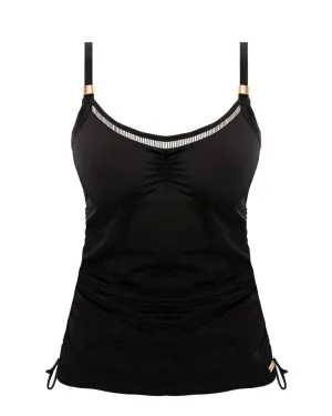 502851 Black East Hampton Underwire Adjustable Side Tankini Top