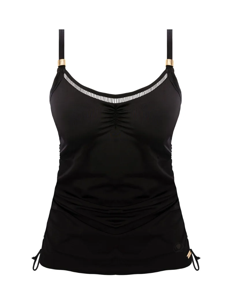 502851 Black East Hampton Underwire Adjustable Side Tankini Top