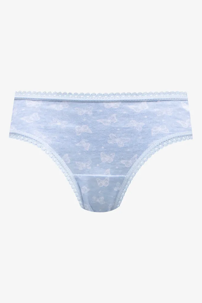 7 Pack Butterfly Bikini Panties Multi
