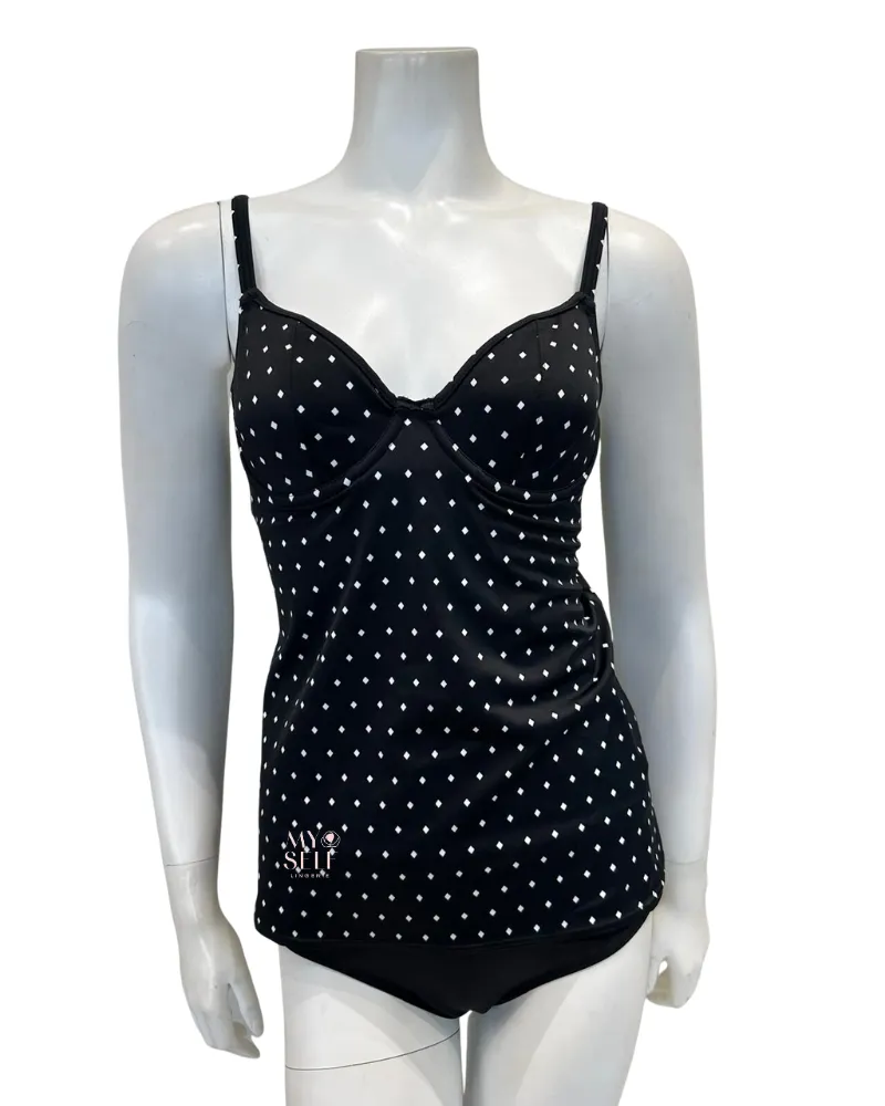 7238 Black Jewel Cove Underwire Swim Tankini Top