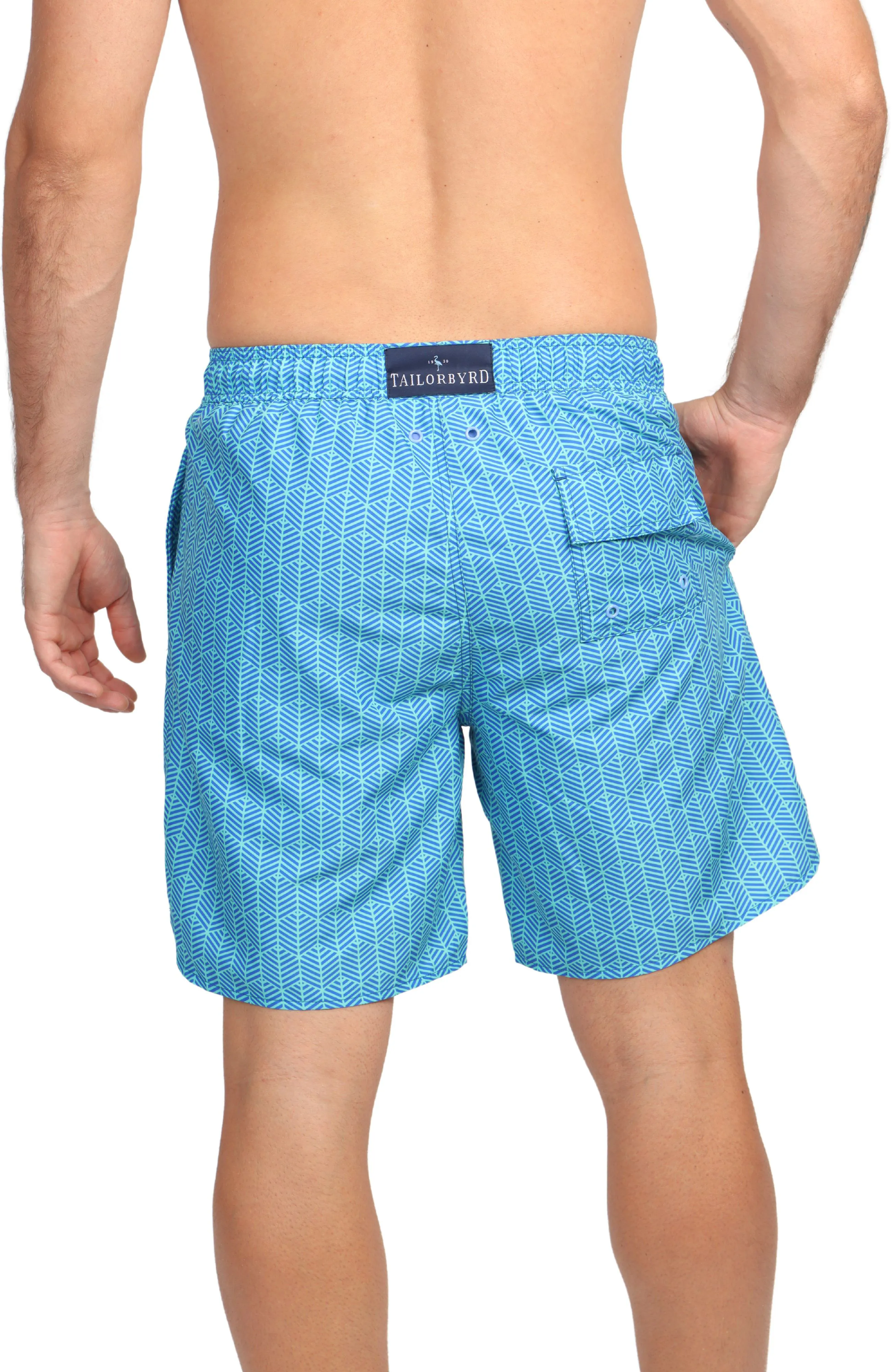 Abstract Geo Print Swim Shorts