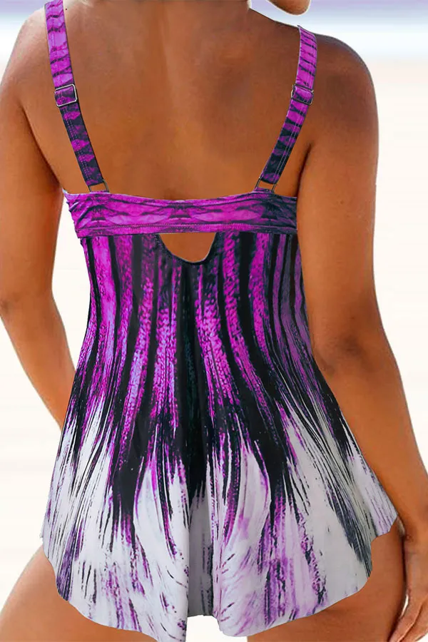 Abstract Print Classic Tankini