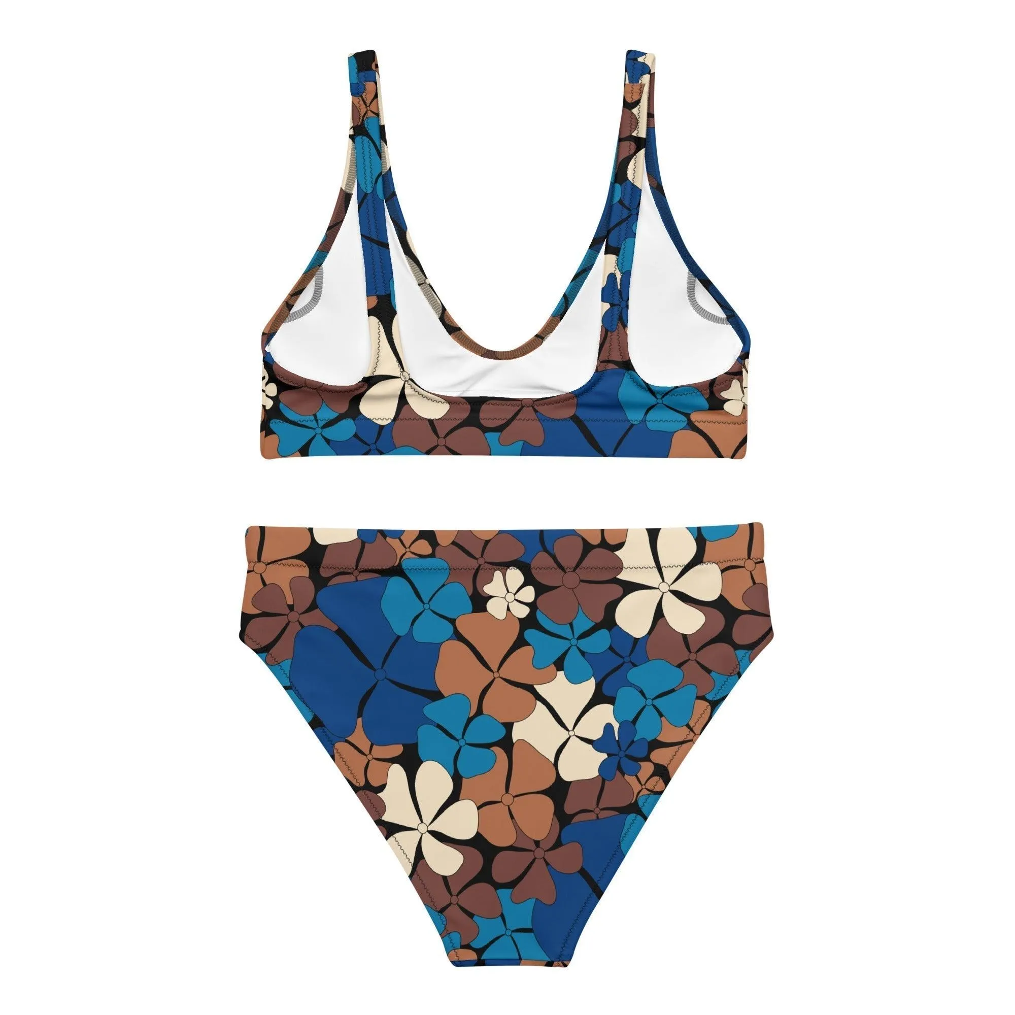 ADELIE blue brown - Bikinis made of recycled material