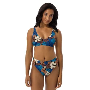 ADELIE blue brown - Bikinis made of recycled material