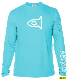 Adult UPF50 Swim Shirt - Water Blue