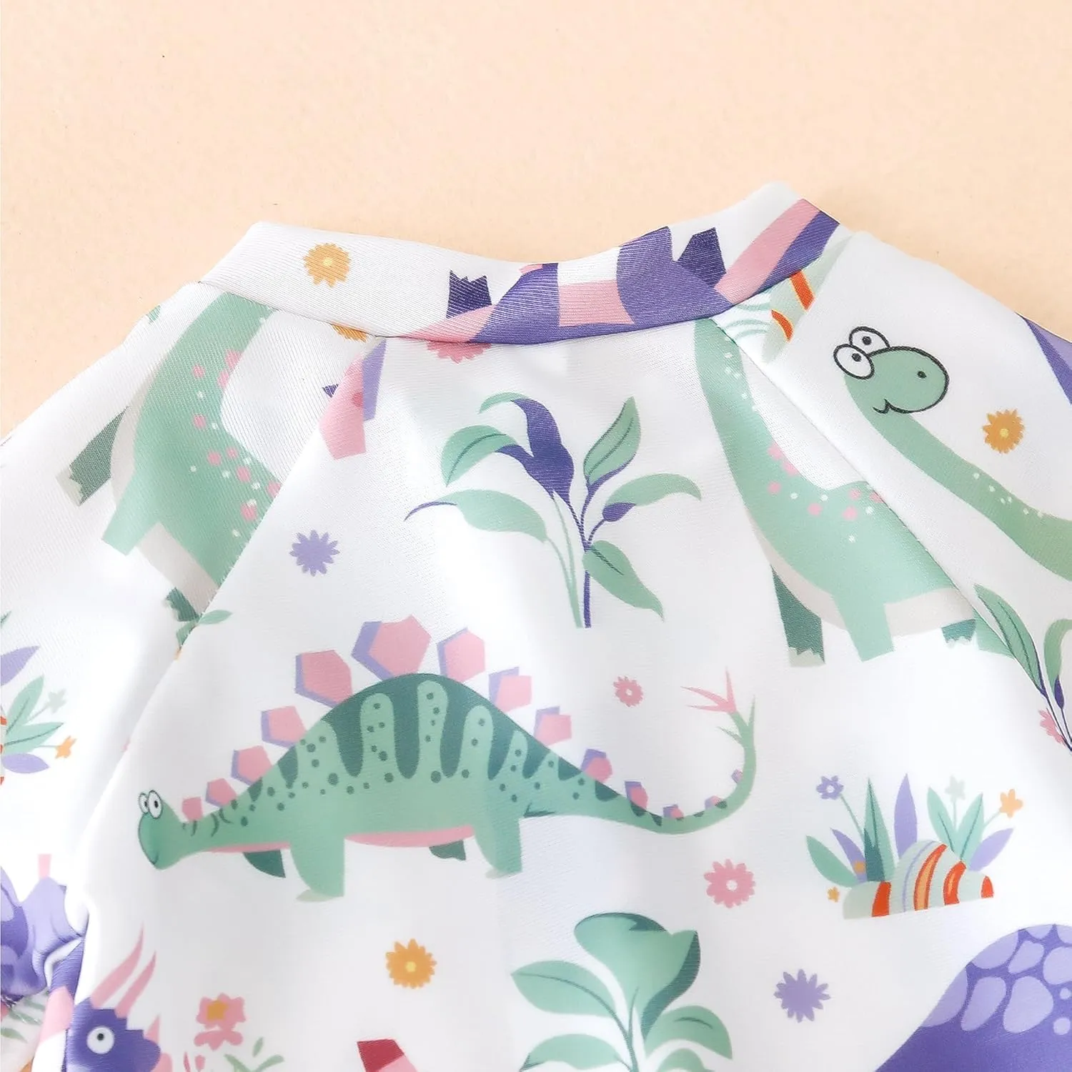 AIWUHE Toddler Girls Swimsuit One Piece Rash Guard Swimwear Short Sleeve Zipper Bathing Suit UPF 50  Sunsuit 6 Months-3 Years