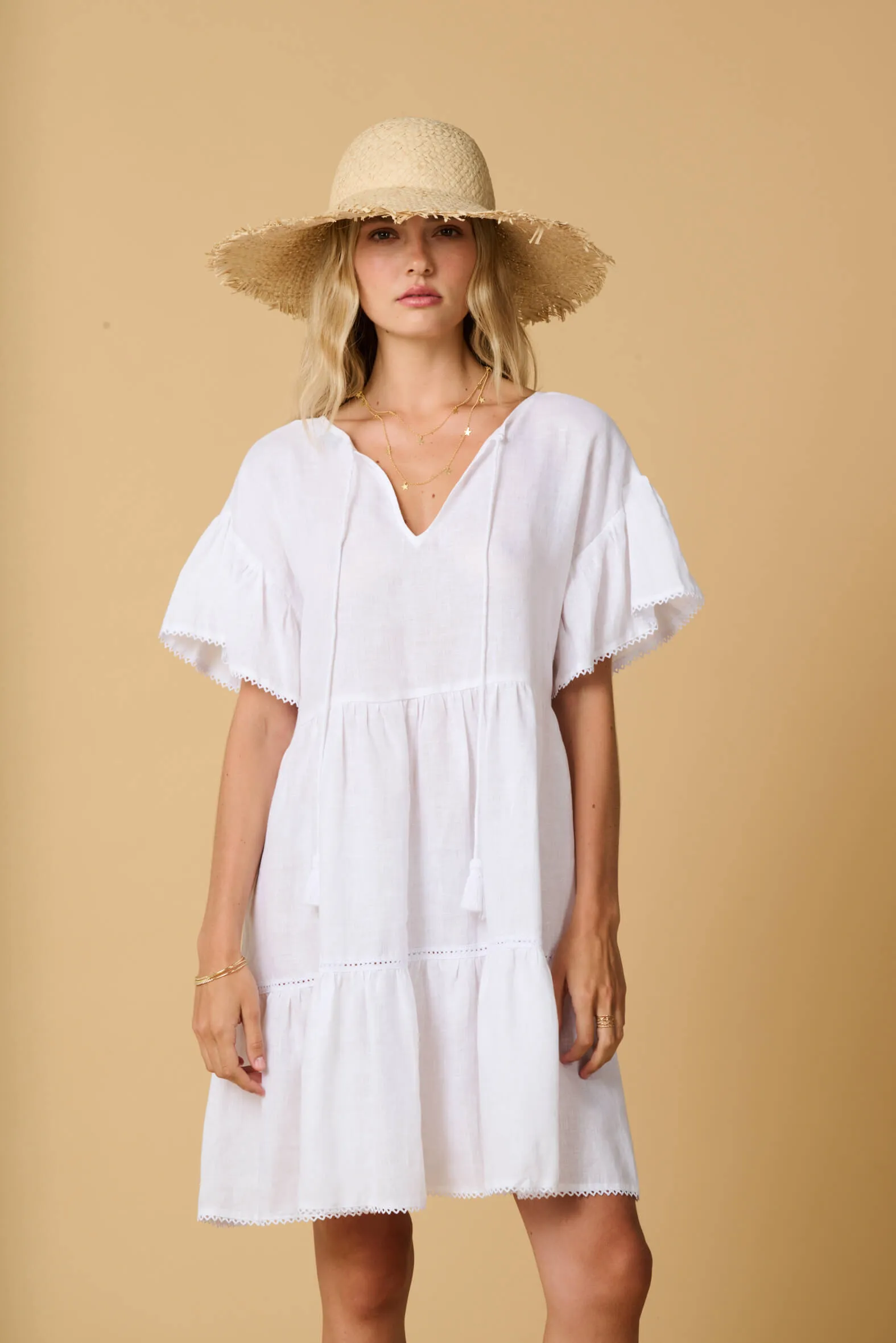 Aliki Short Sleeve Mini Dress
