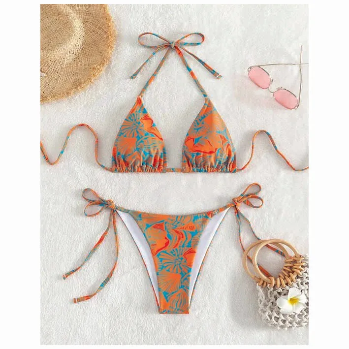 Allover Print Bikini Set