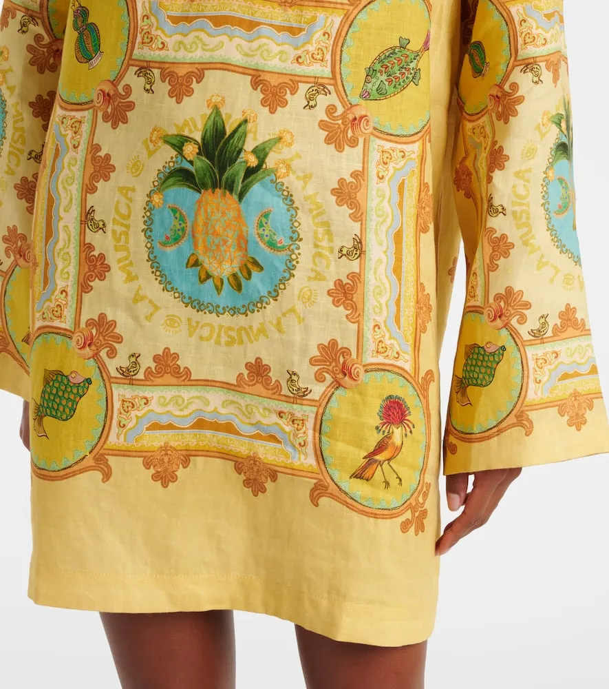 Al√É¬©mais La Musica linen tunic