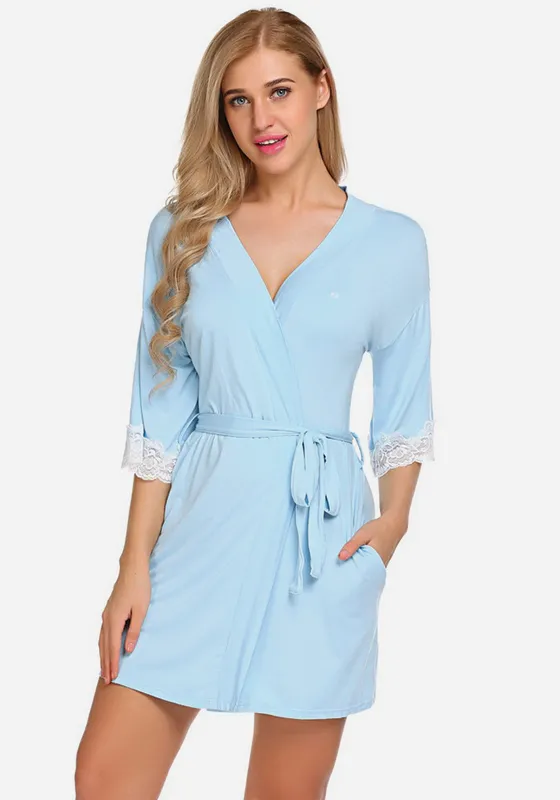 Alvee Soild Kimono Robe