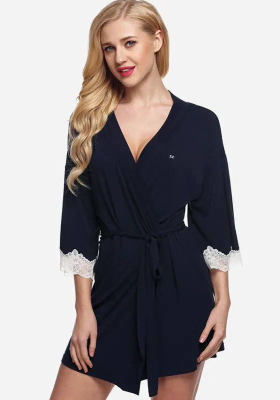 Alvee Soild Kimono Robe