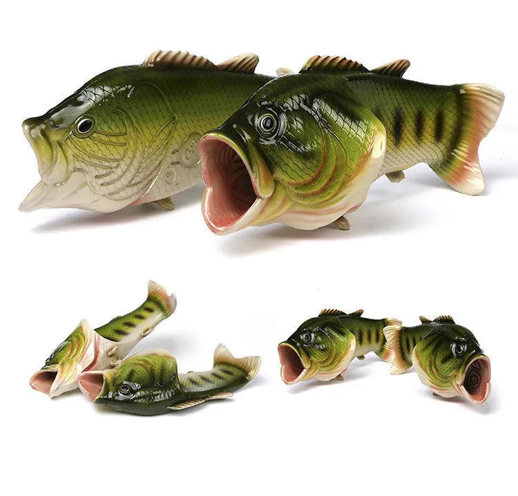 Amazing fish flip flops