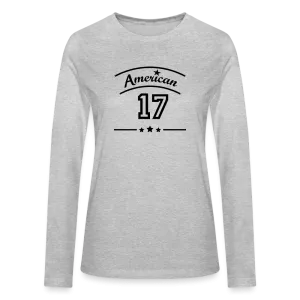 American 17 Long Sleeve Cotton T-Shirt up to 2 XL