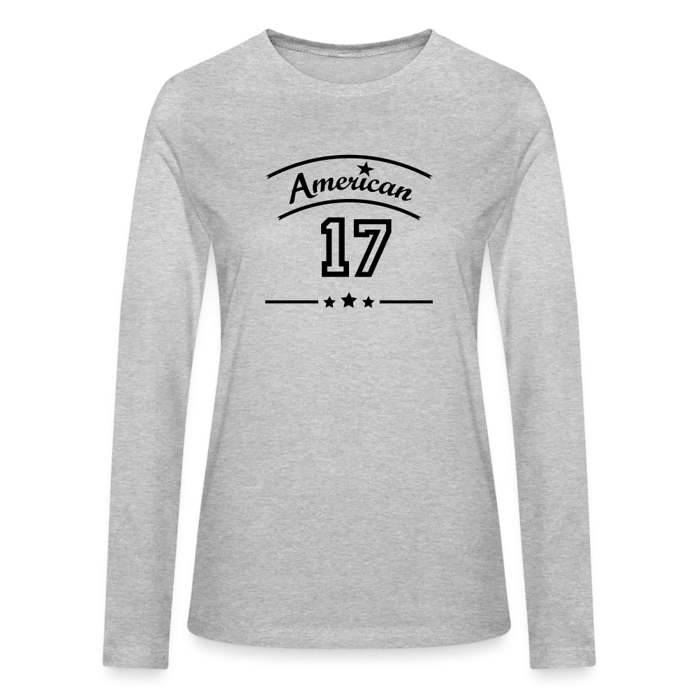 American 17 Long Sleeve Cotton T-Shirt up to 2 XL