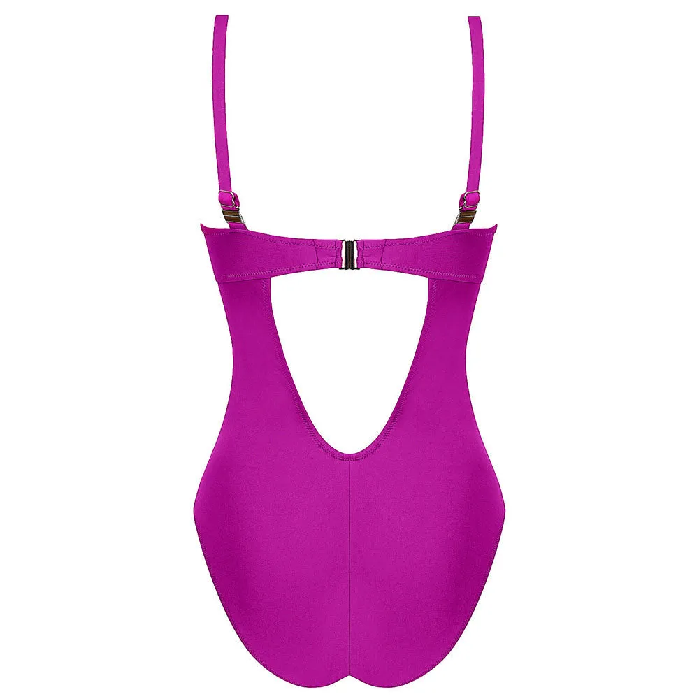 Antigel 'La Chiquissima' Contour Cup One-Piece Swimsuit in Mer Améthyste (Fuchsia)
