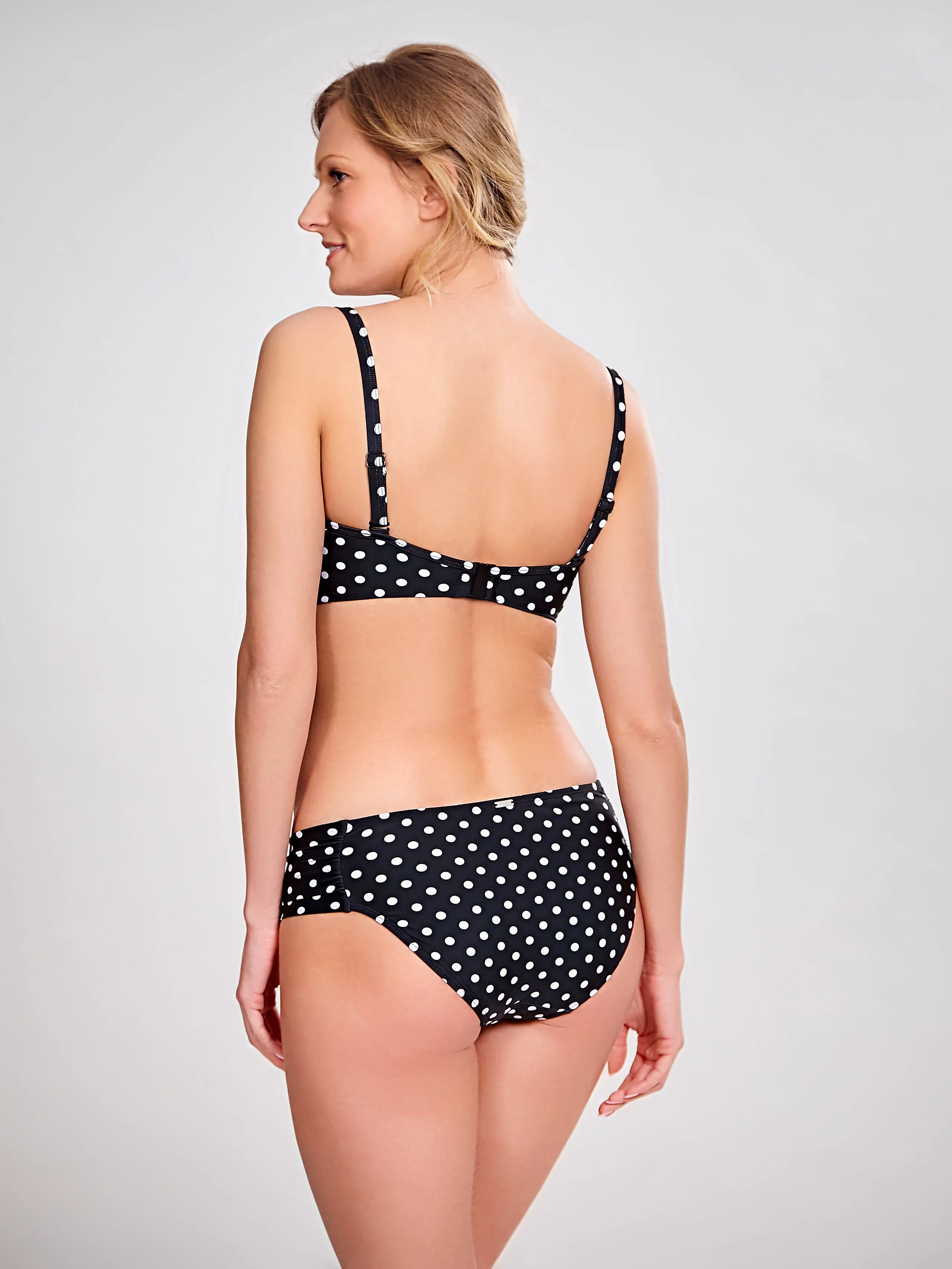 Anya Spot Gather Pant Black/White- SW1019