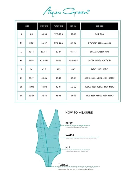 Aqua Green Women's Standard Y-Back Tankini Top, Seeing Spots