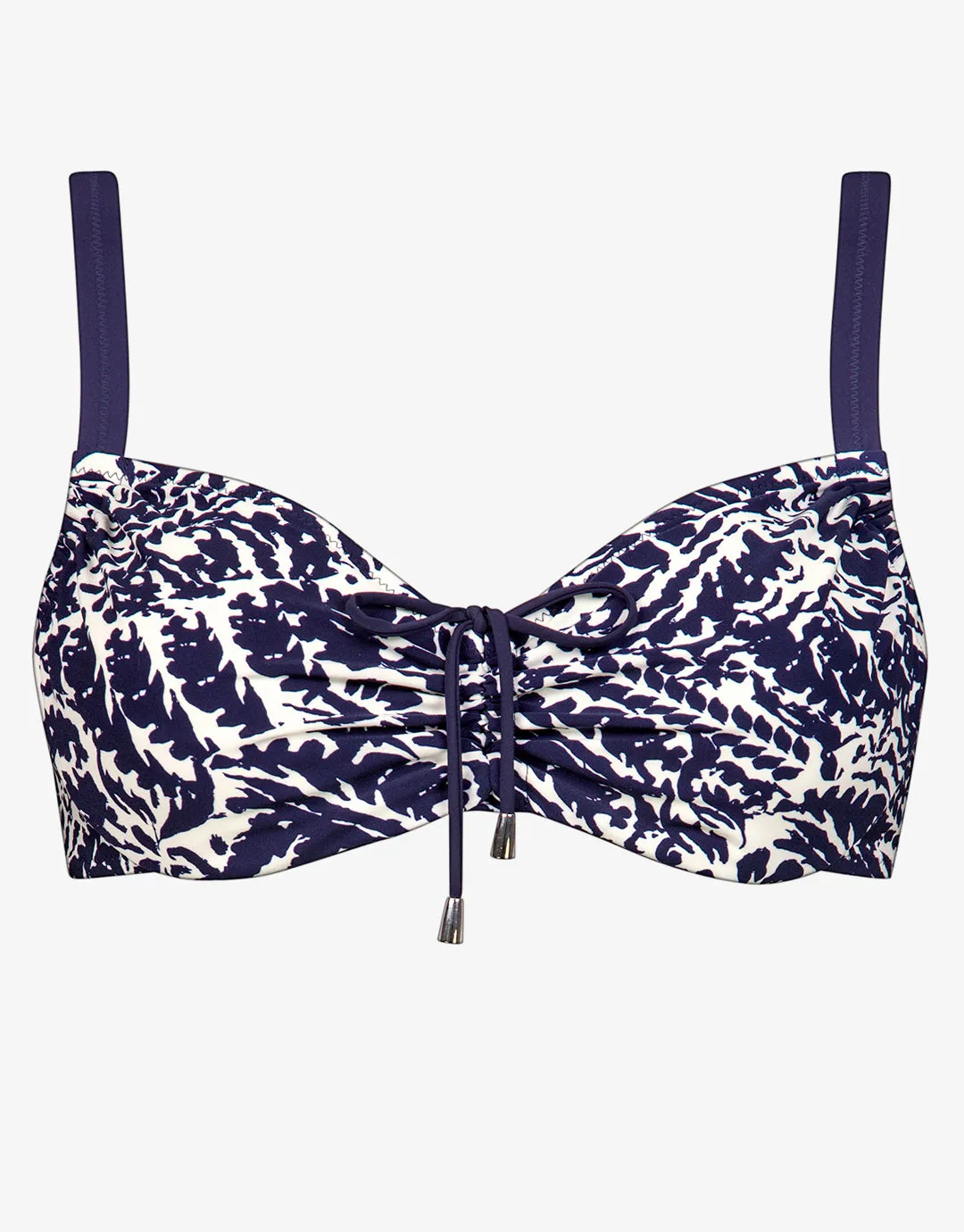 Arabesque Mood Underwired Bikini Top - Canvas Blue