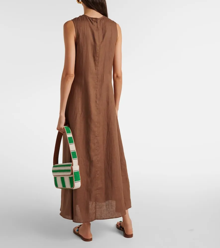 Asceno Tallin linen maxi dress