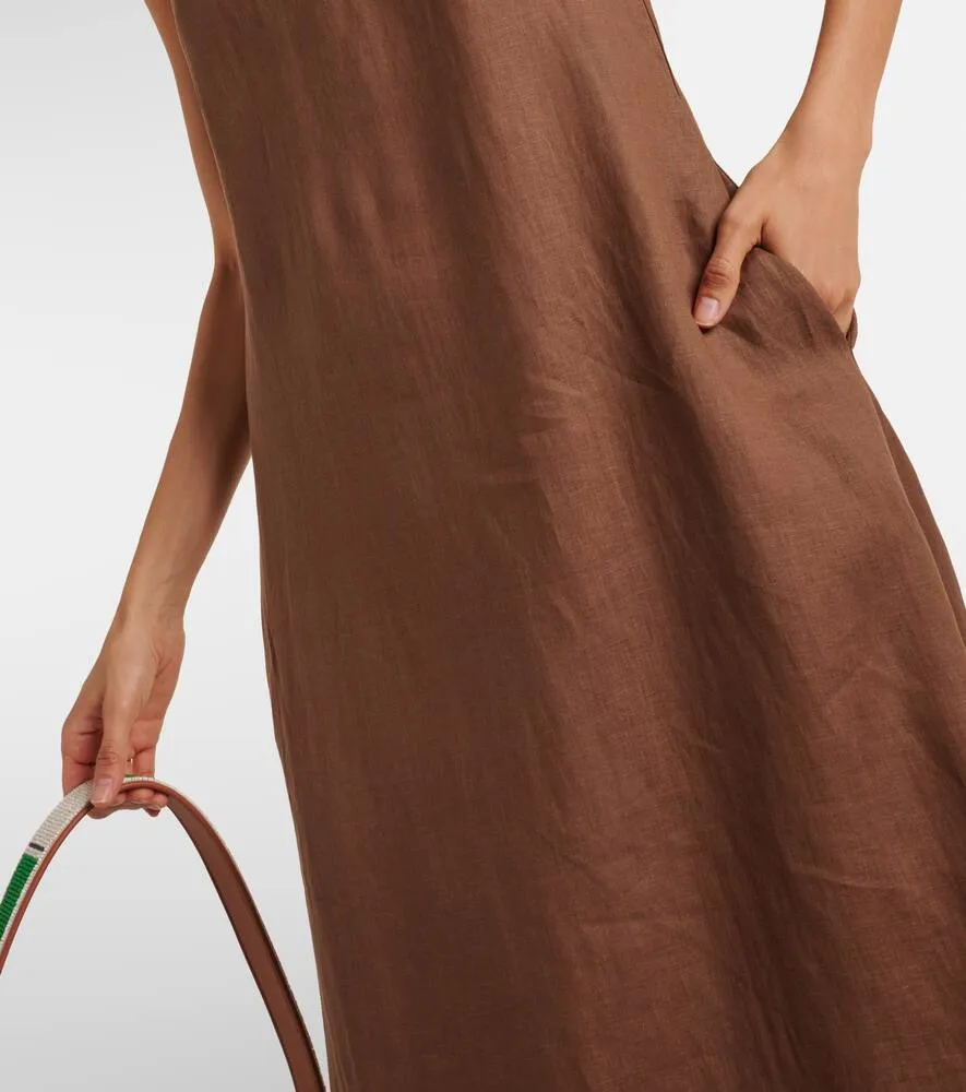 Asceno Tallin linen maxi dress