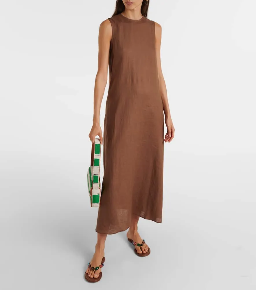 Asceno Tallin linen maxi dress