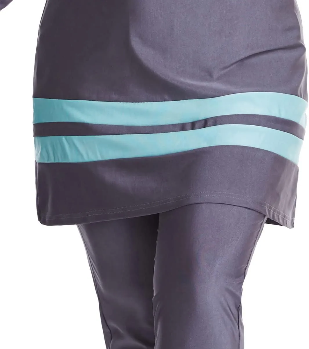 AWIBMK Muslim Swimsuits for Women Plus Size Full Coverage Swimwear Modest Islamic Hijab Ladies Swimming Burkini Bathing Suit
