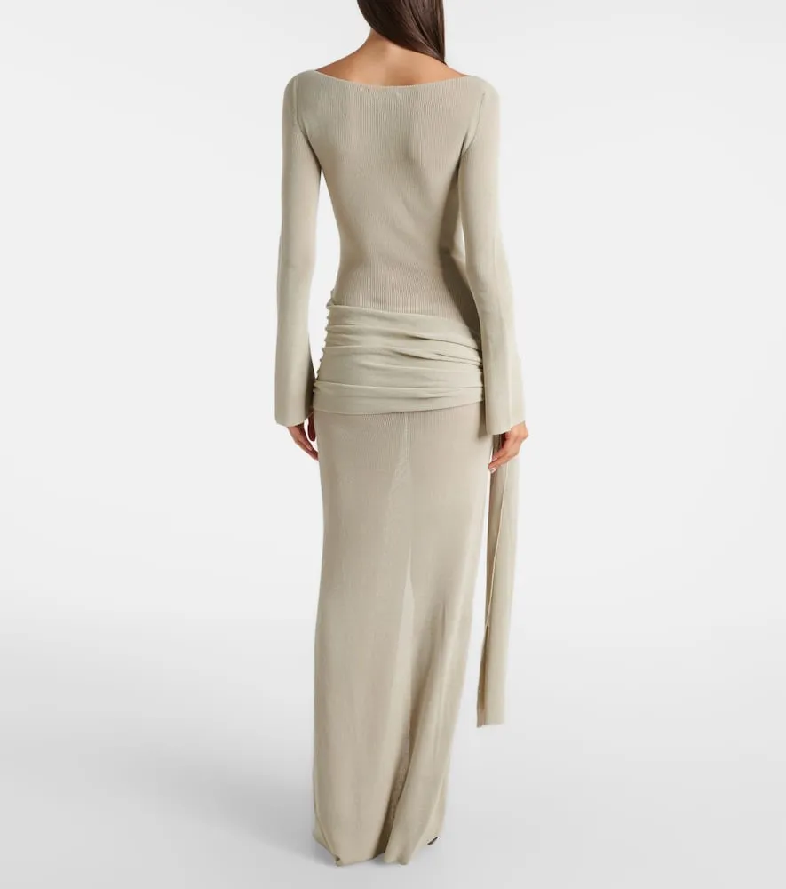 Aya Muse Astra cotton-blend maxi dress