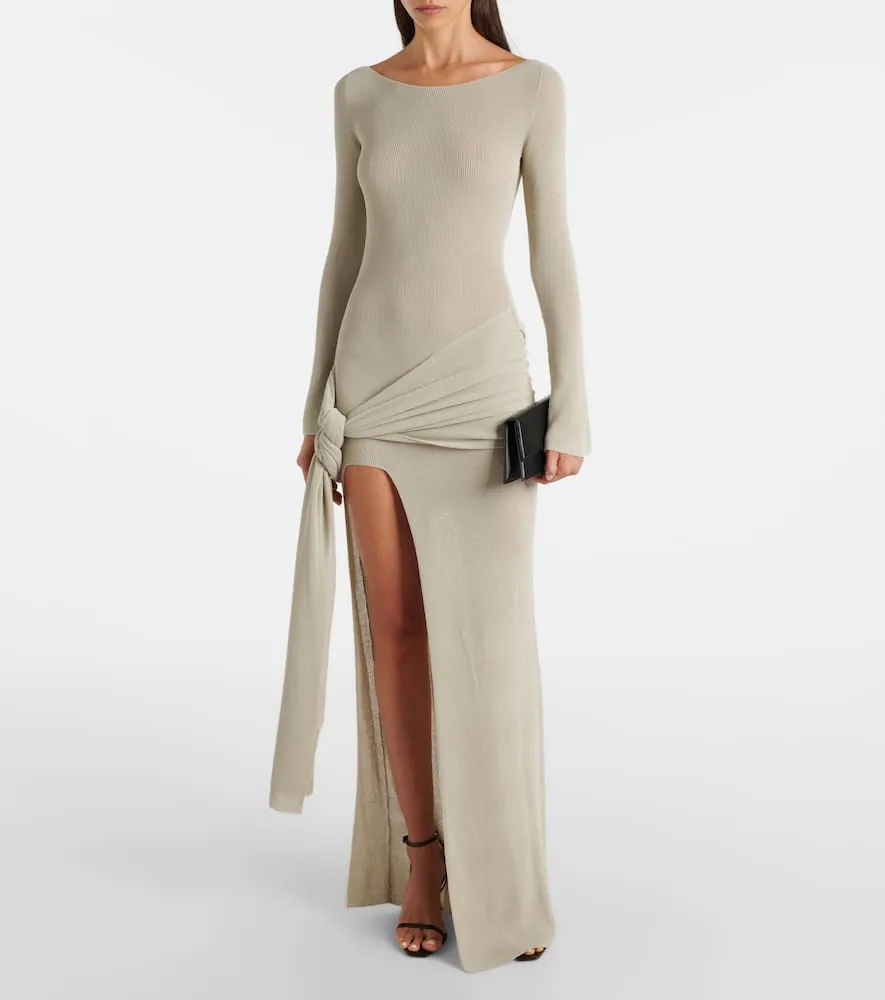 Aya Muse Astra cotton-blend maxi dress