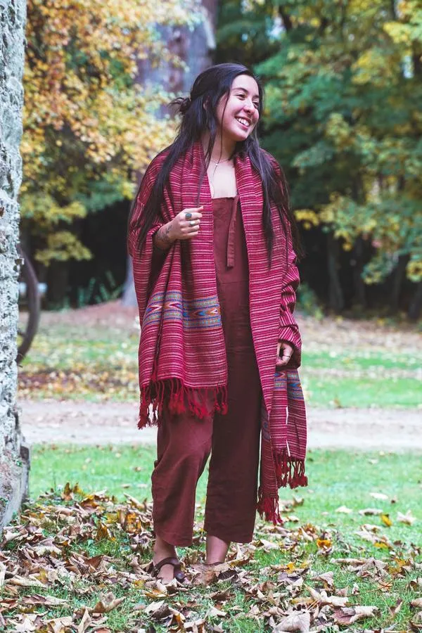 Aztec Border Shawl