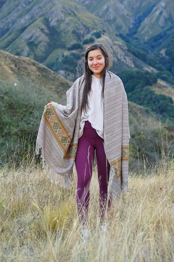 Aztec Border Shawl
