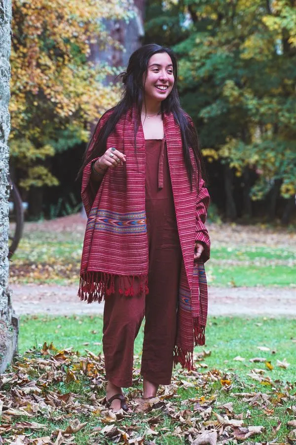 Aztec Border Shawl