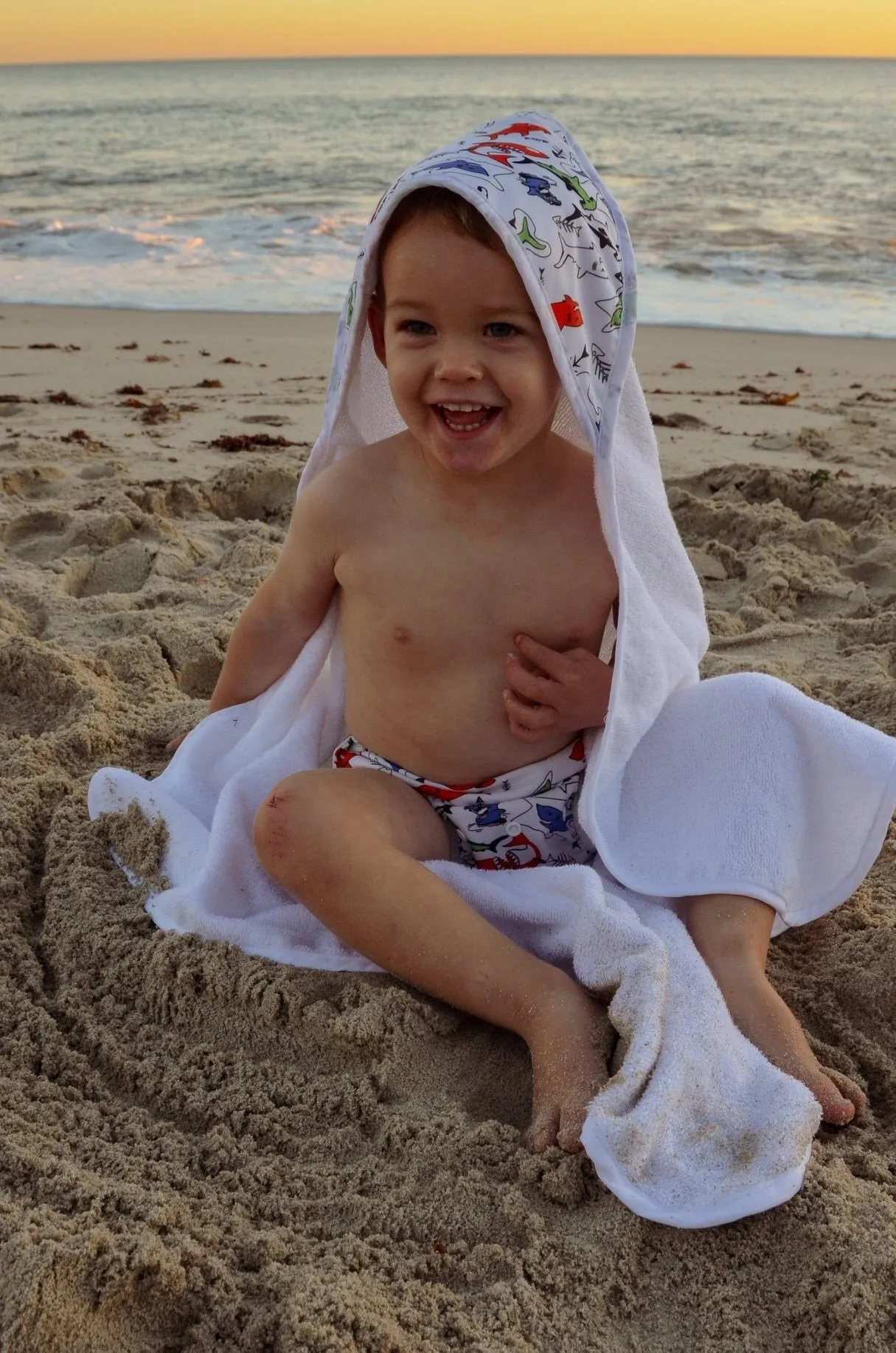 Baby & Toddler Swim Bundle with Towel - Multi-colour Shark