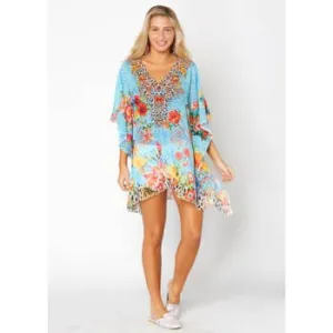 Baby Blue 647 short kaftan