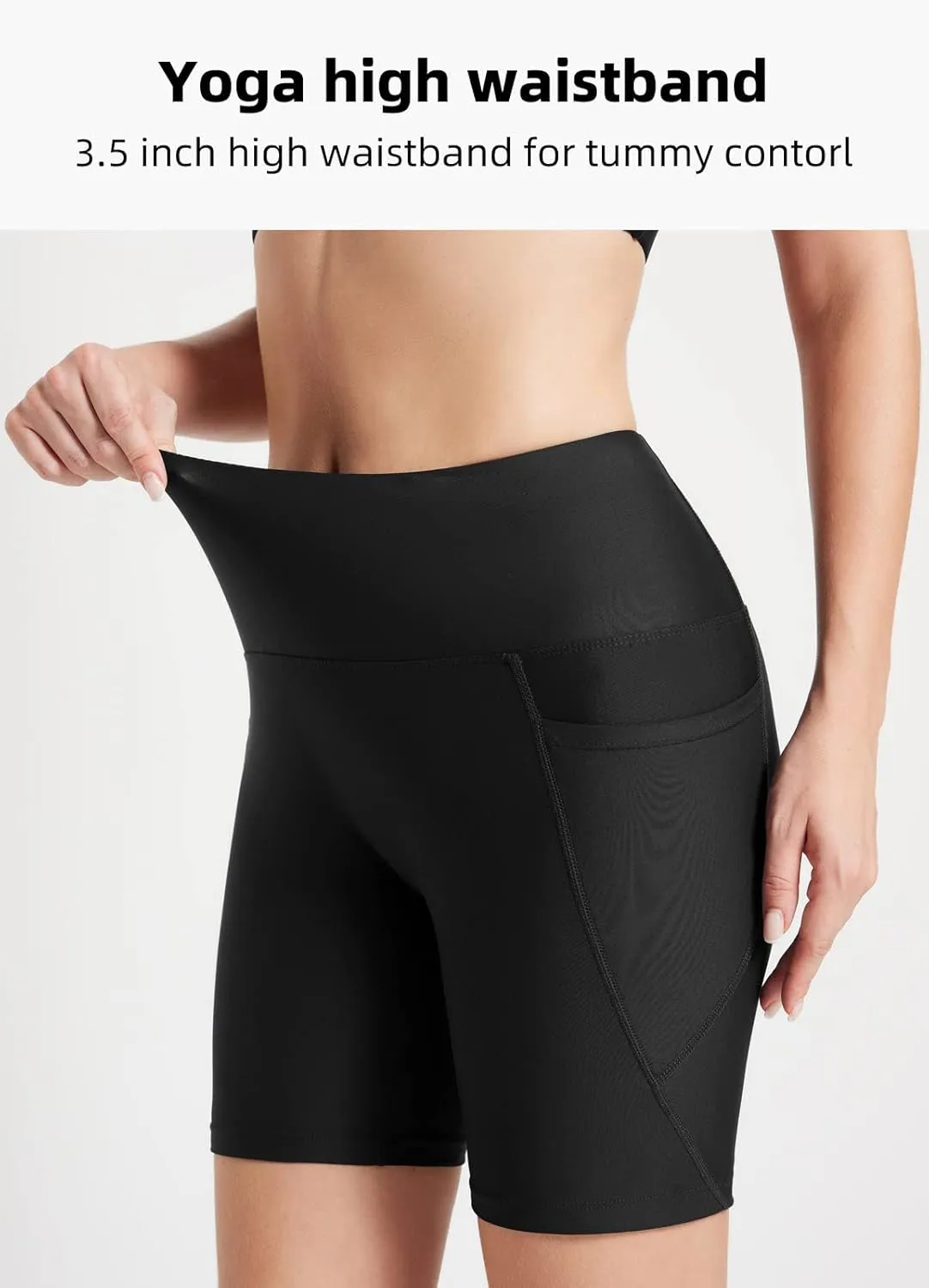 baleaf Women's 3"/5"/6"/8" High Waisted Swim Shorts Tummy Control Swimsuits Bottoms Modest Board Shorts UPF 50 
