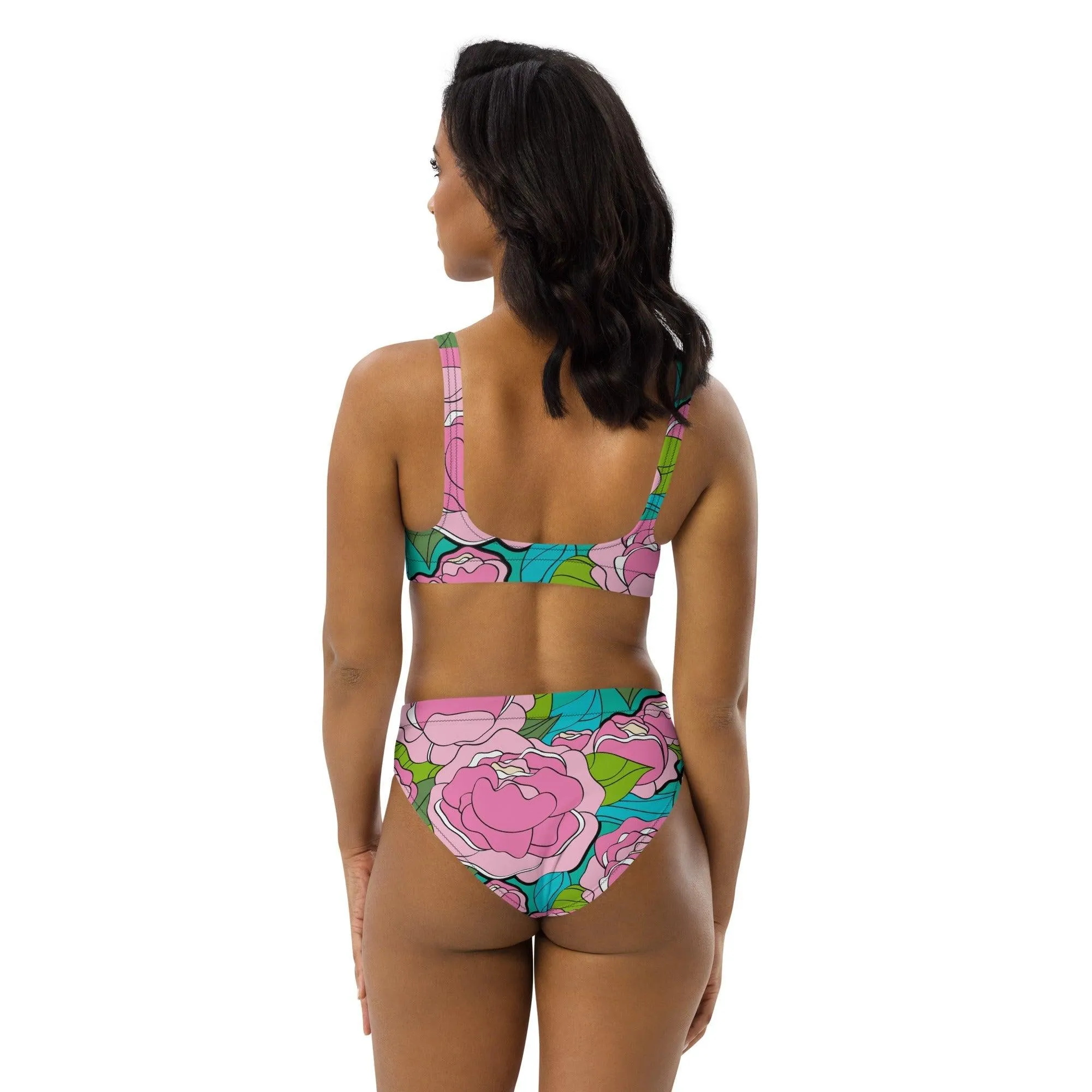 BE MY ONLY pink turquoise - Bikinis made of recycled material