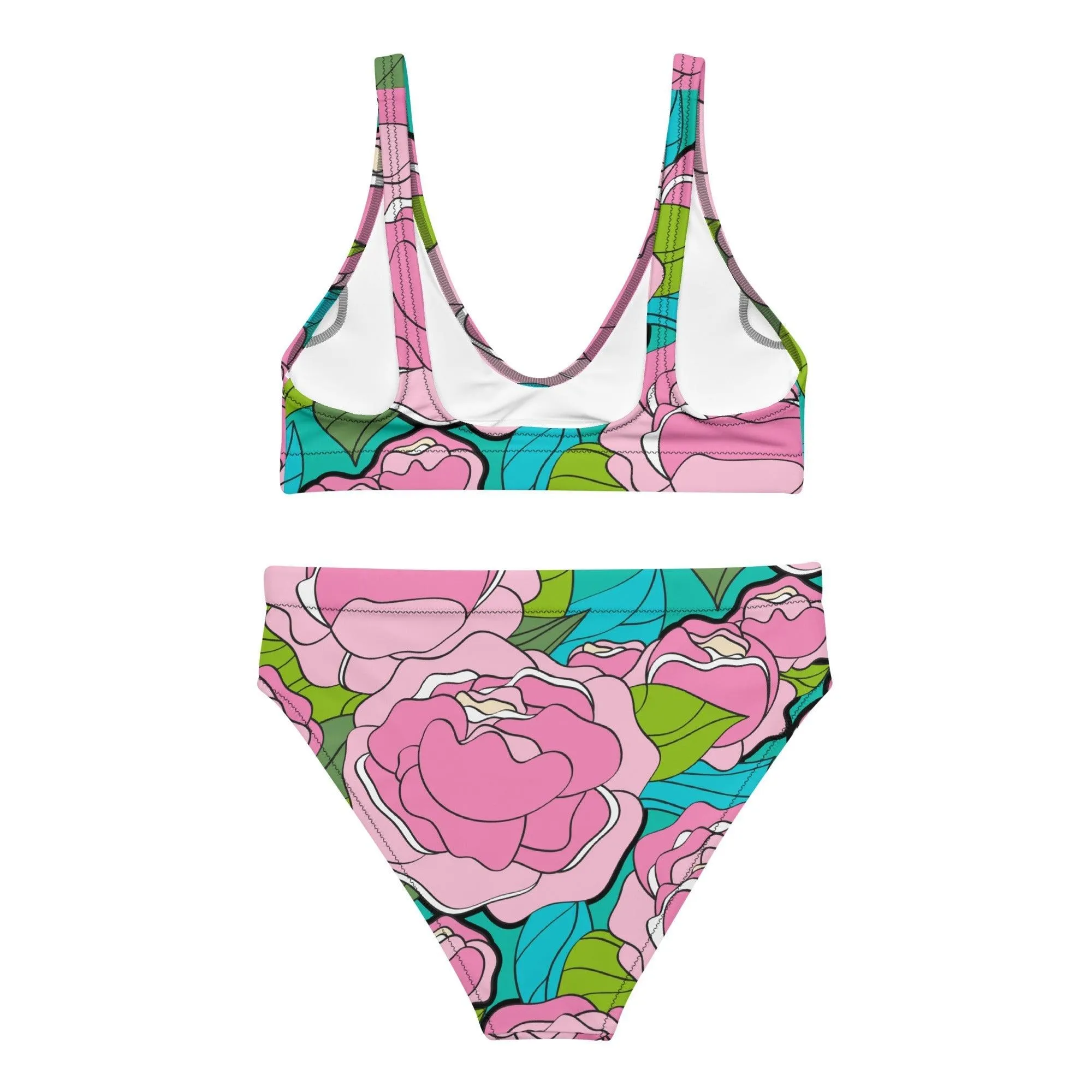 BE MY ONLY pink turquoise - Bikinis made of recycled material