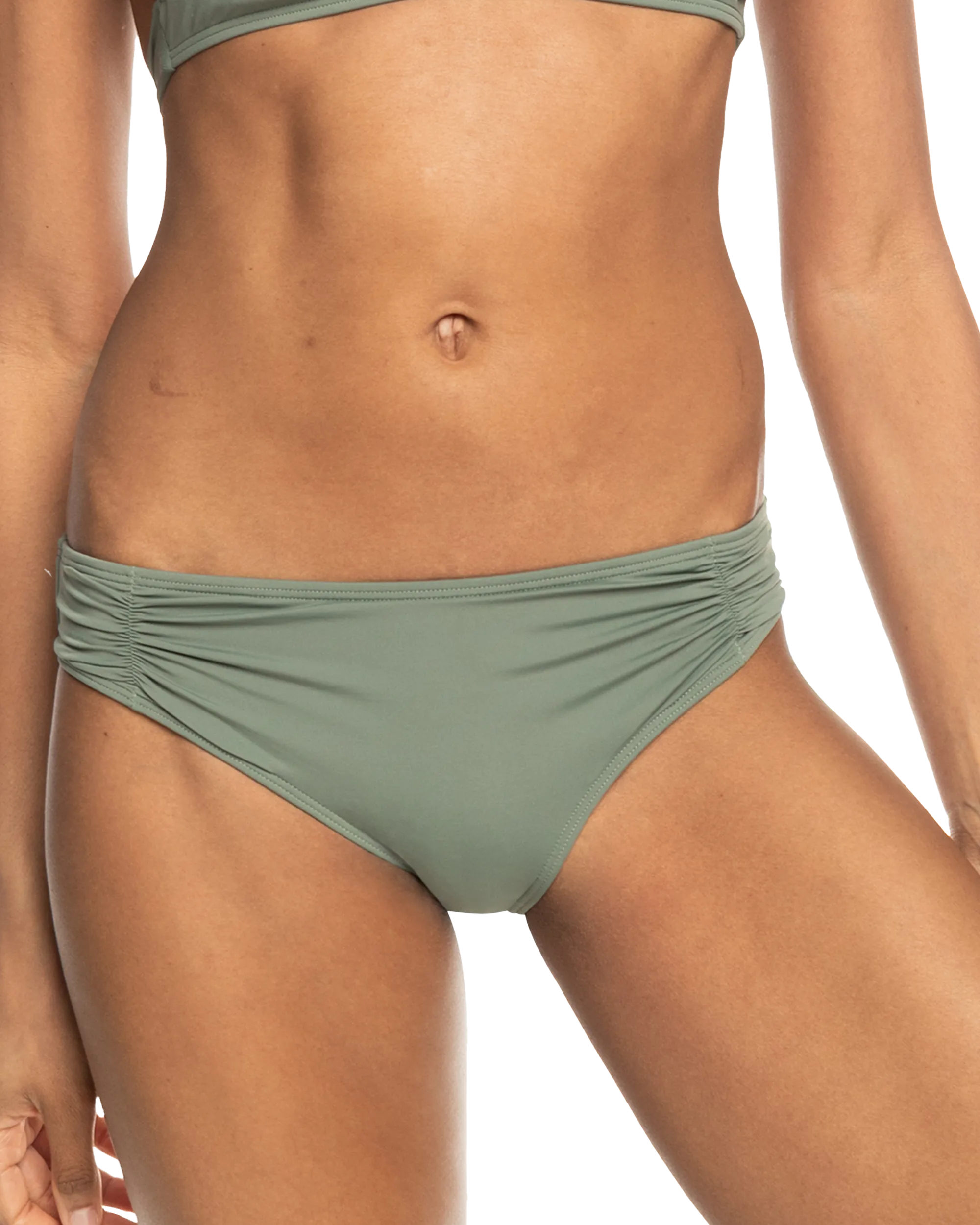 Beach Classics Hipster Bikini Bottoms in Agave Green