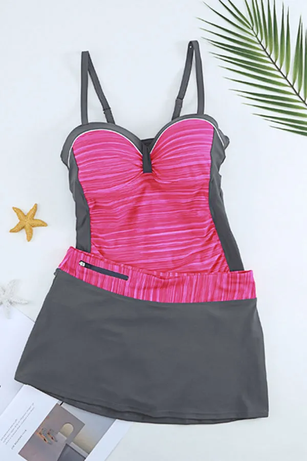 Beach Conservative Split Swimwear